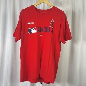 Majestic LA Angels Men's Large Short Sleeve Graphic Tee MLB Logo